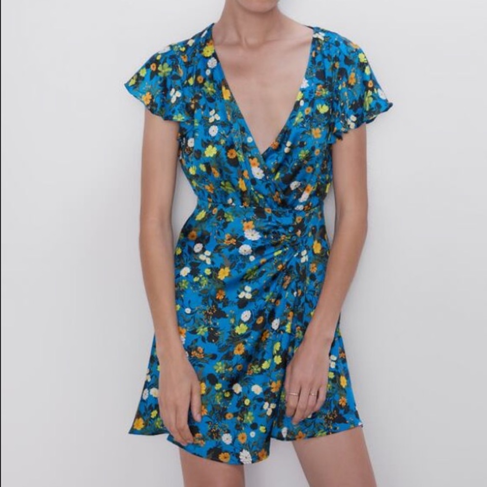 Zara Floral Print Mini Dress 7977/108
